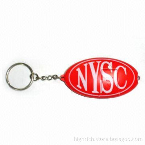 Sound Pre-recorded Keychain with LED Light, Customized Colors are Accepted
